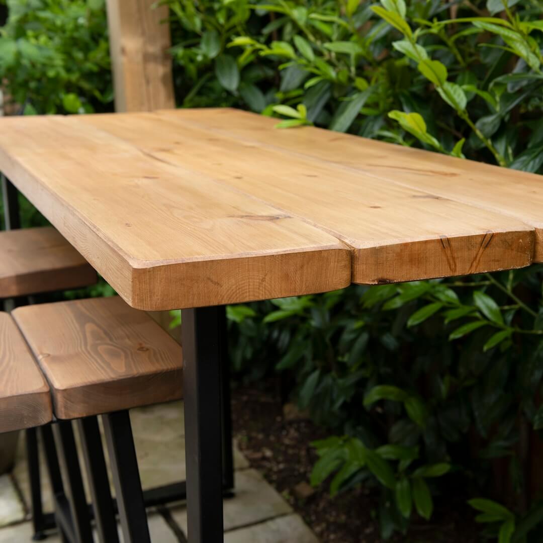 Outside High Table Rustic Outdoor High Bar Table – Ashford Blake