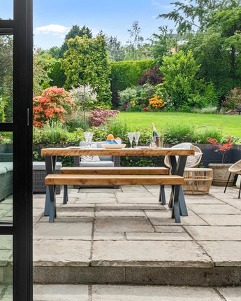 Chunky Rustic Outdoor Garden Table