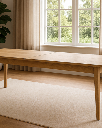 Extendable Solid Oak Dining Table