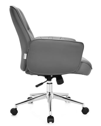 Vegan Leather Swivel Office Chair