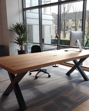 Solid Oak Office Desk