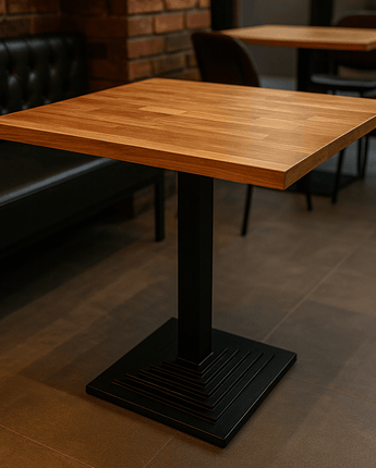 Solid Staved Oak Restaurant Dining Table - Square (Pack of 5)
