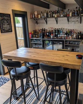 Chunky Rustic Breakfast Bar Table (Freestanding)