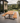 Rustic Iroko Outdoor Picnic Table With Fixed Benches