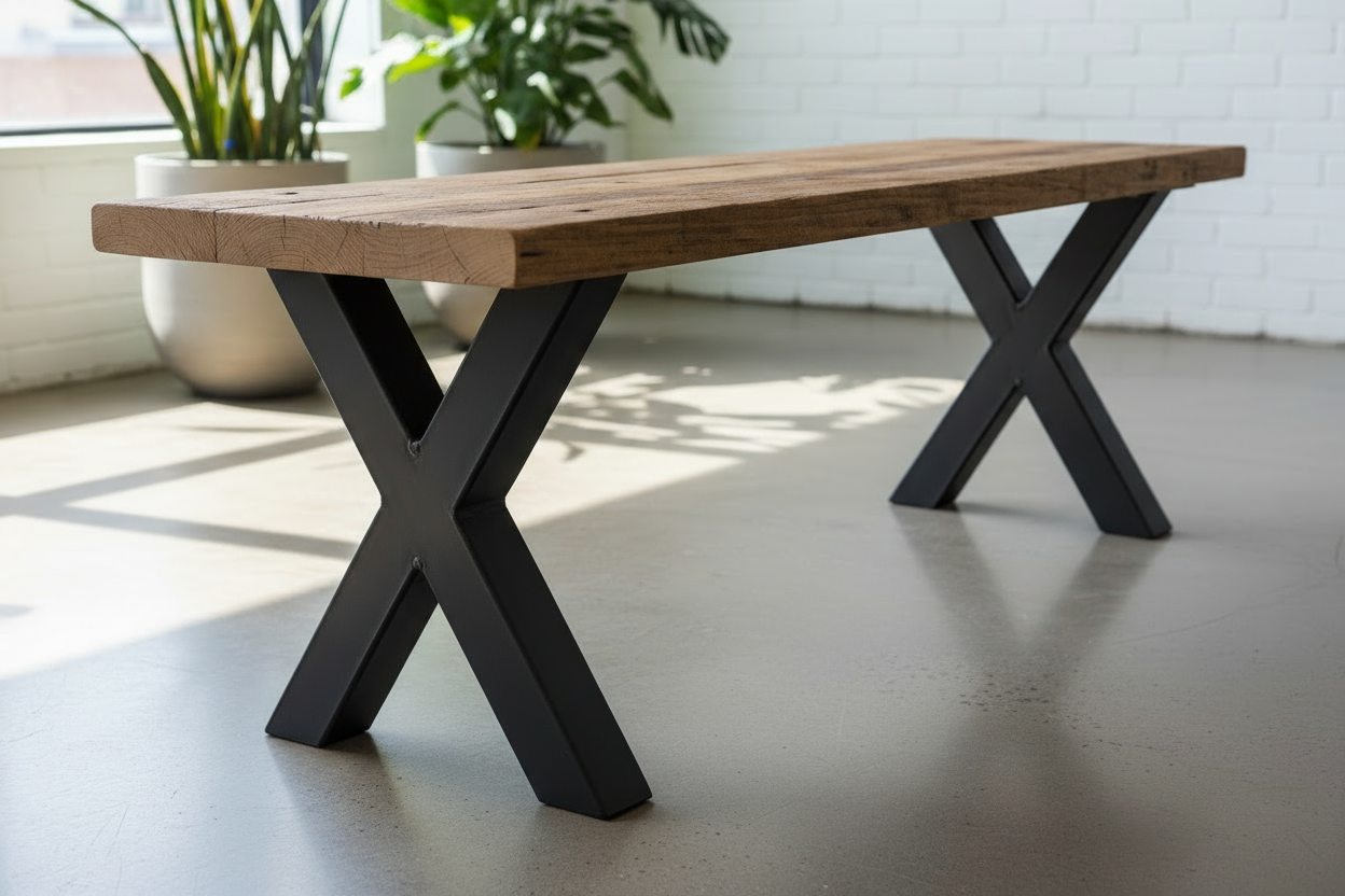 Bench Trade Reclaimed Rustic Wood Bench – Ashford Blake