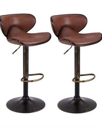 Rustic Brown Barstools (Set of 2)