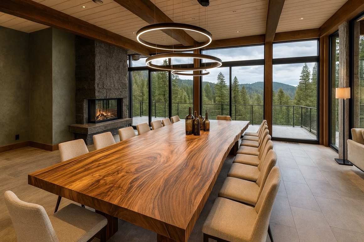 Suar Single Slab Live Edge Dining Table – Ashford Blake