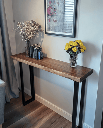 Solid Walnut Console Entrance Table