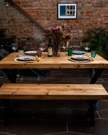 Chunky Rustic Dining Table