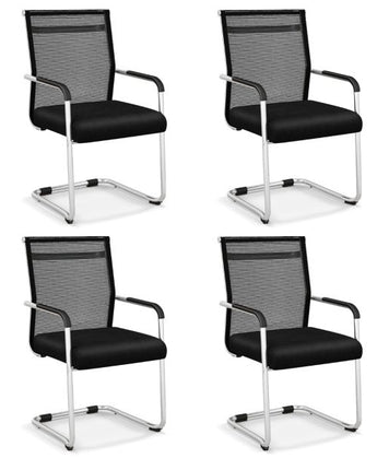 Black Mesh Office Chair (Set of 4)